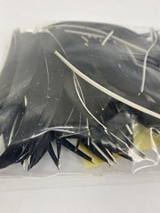 100 PACK TrueFlight 5″ Inch Archery Feathers Right Wing Parabolic Cut Black NEW