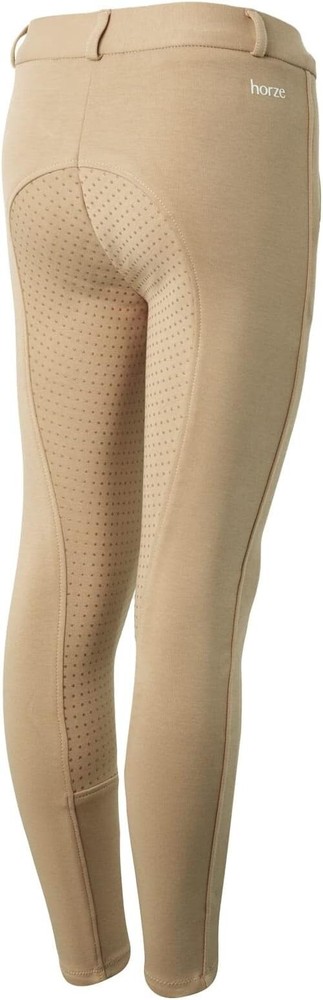 HORZE Active Kids’ Unisex Silicone Grip Full Seat Horseback Riding Breeches
