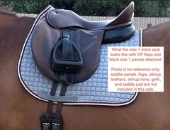 WOW Saddle 2013 Competitor brown size 1 STOCK / Bounty seat curved leather tree