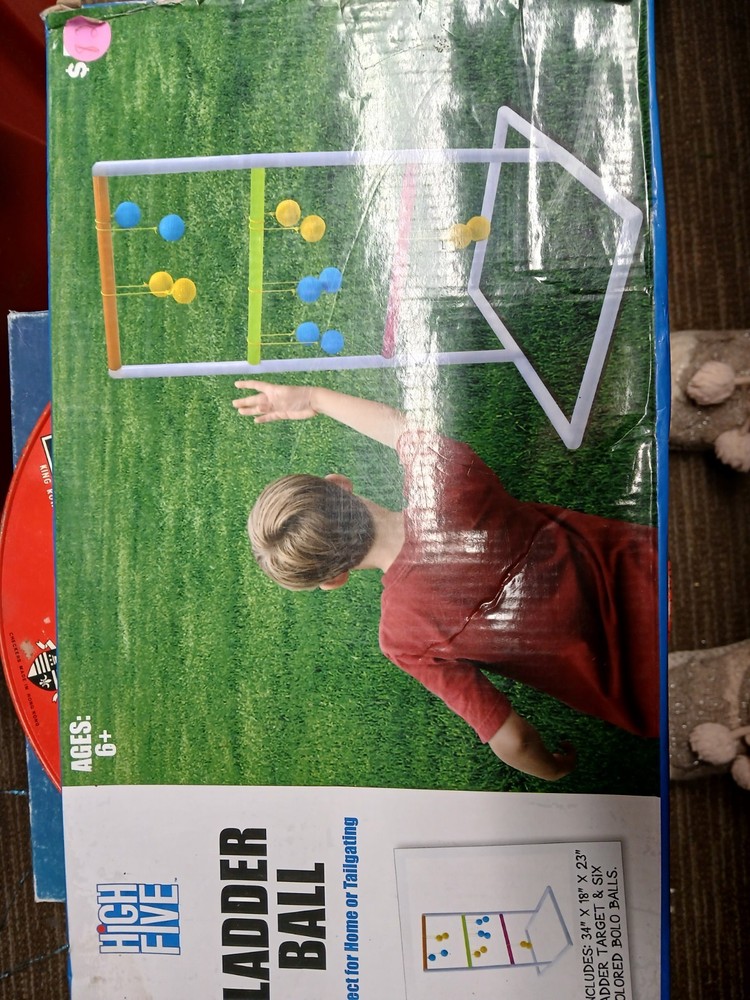 Ladder Ball Game Sets High Five Game Yard Party Fun 34x18x23