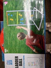 Ladder Ball Game Sets High Five Game Yard Party Fun 34x18x23