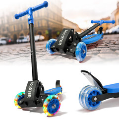 Hangmaicome Kick Scooter For Kids Ages 3-12 Stable Three Wheeledlight-Up Wheels