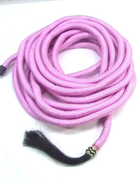 D.A. Brand Pink 22′ Poly Blend Mecate Reins with Horse Hair Tassel horse tack