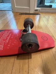 Kryptonics CALIFORNIA Skateboards Gray & Red EST 1965 FAST RELIEF 23 in. long