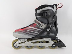 Astro 50 Rollerblades Mens sz 12 Bio Dynamic Red Grey Black