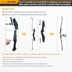 Flexible Nylon Bow with 57 Inch Length for Beginners Left Right Orientation
