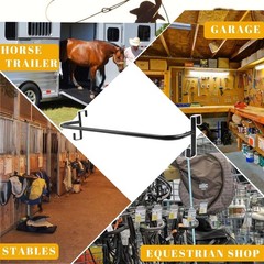 36 Inch Blanket Rack with Tack Rack,Portable Blanket Bar for Hang Horse Blanket