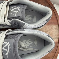 Vans Rowan 2 Low Top Skate Shoes Mens 7 US Grey White Suede Leather Sneakers