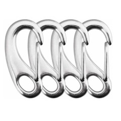 4 Pcs 2 Inch Heavy Duty 304 Stainless Steel Spring Snap Hook Clip Carabiner C325