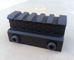 Airsoft Riser Picatinny Rail Mount , 60mm Length , ABS Plastic