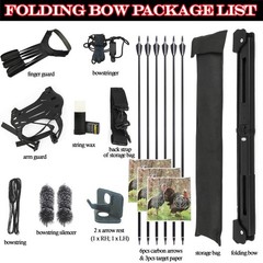 wolfman Archery 58″ Folding Bow Survival Bow and Arrow Set Longbow Takedown R…