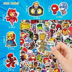 200PCS Cool Character Stickers for Water Bottles Skateboard Luggage Laptop Bu…