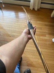 white bison traditional longbow by steve hohensee