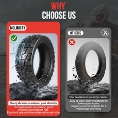 10X2.75-6.5 Tubeless Tire for Electric Scooters – Compatible with Various Models