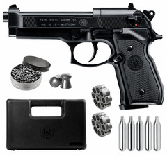 Umarex Beretta M92FS CO2 .177 Cal Non-Blowback Air Pistol w/5×12 CO2 and Pellets