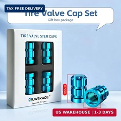 Universal Tire Valve Stem Caps, 4 Pack Anti-Corrosion Aluminum Alloy Valve Cover