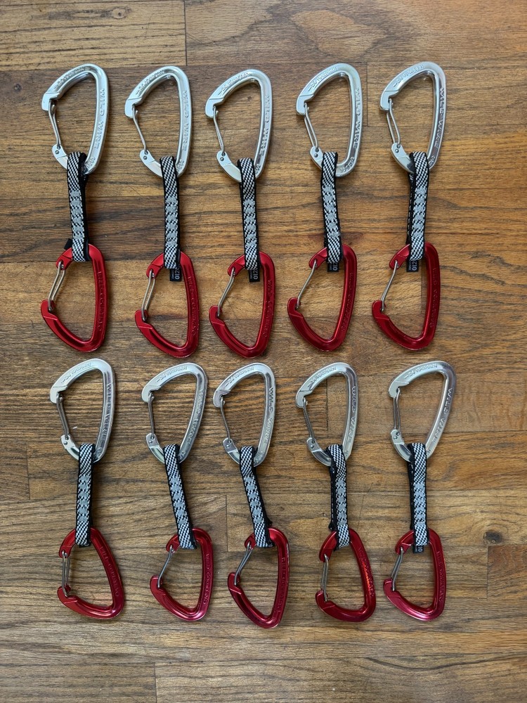 WILD COUNTRY Wild Wire Quickdraw Lot x10 Dyneema Sport Trad Climbing Draws