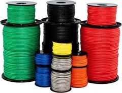 Blue HMPE Rope – Ultra-Strong 1600lb Dyneema, UV/Abrasion Resistant, Lightweight
