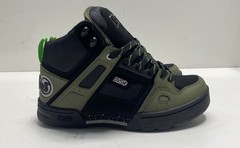 DVS Enduro Heir Olive Black Lime Green High Top Skate Shoes Men’s Size 7