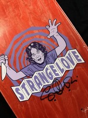 RARE SIGNED Serial Party 2 Sean Cliver Strangelove Skateboard Deck AUTOGRAPHED