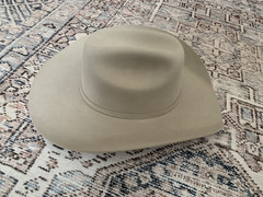 Tony Lama Wool 5X Fur Cowboy Hat Beige Size 6 3/4 Unworn