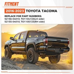 Rear Bumper End Cap Compatible With 2016-2023 Toyota Tacoma W/O Sensor Hole
