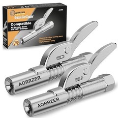 Grease Gun Coupler Strong Lock-on Greases Gun Couplers, 12000 PSI High 2 PCS