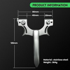 HBG Professional Stainless Steel Slingshot with Sight for Adults High Velocity S
