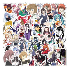 50 Mixed Heroine Demon Slayer Naruto Dragon Ball Anime Waifu Sticker Vinyl Decal