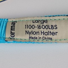 Formay brand rainbow-colored nylon horse halter designed 1200-1500 Lbs