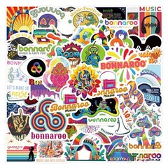 Mix 10/63 PC Bonnaroo Music Festival Cartoon Graffiti Gift Sticker-No Duplicate