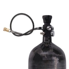 TUXING 300Bar Pcp Tank Carbon Fiber HPA Tank 6.8L with Filling Station M18*1.5