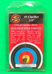 New Specialty Archery #3 Clarifier Peep Insert – 1/4″ Red -Clear Up Your Target!