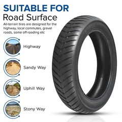 12-1/2″ x 3.0″ Street V-Groove Tire for Schwinn Electric Scooters