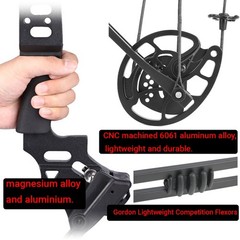 X8 20-70lbs Compound Bow Set Archery Hunting Target RH/LH Shooting Let-off 80%