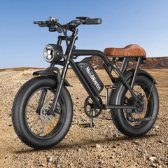 E-BIKE 1500W ELECTRIC BICYCLE 48V/15.6AH 20″ FAT TIRE MOUNTAIN E BIKE FOR ADULT
