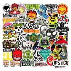 100 Skateboard Stickers Bomb Luggage Laptop Graffiti Tide Brand Decals Pack Lot