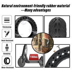 60/70-6.5 Scooter Tire Tubeless: 10×2.50 Solid Tire Replacement for Hover 1 A…