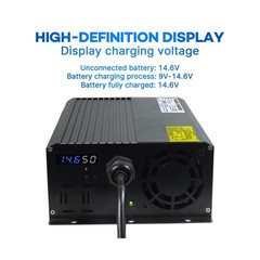 YZPOWER 14.6V 50A LifePO4 Battery Charger for Marine Boat RV Lawn Motor Motor…