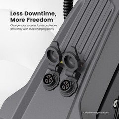 Ausom DT2 Pro Adult Electric Scooter,2*1100W Motor,115km Max Range,10*3.0in Tire