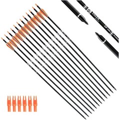 High-Quality 30-Inch Carbon Arrows with Nickel Plated Tips – Archery Essentials