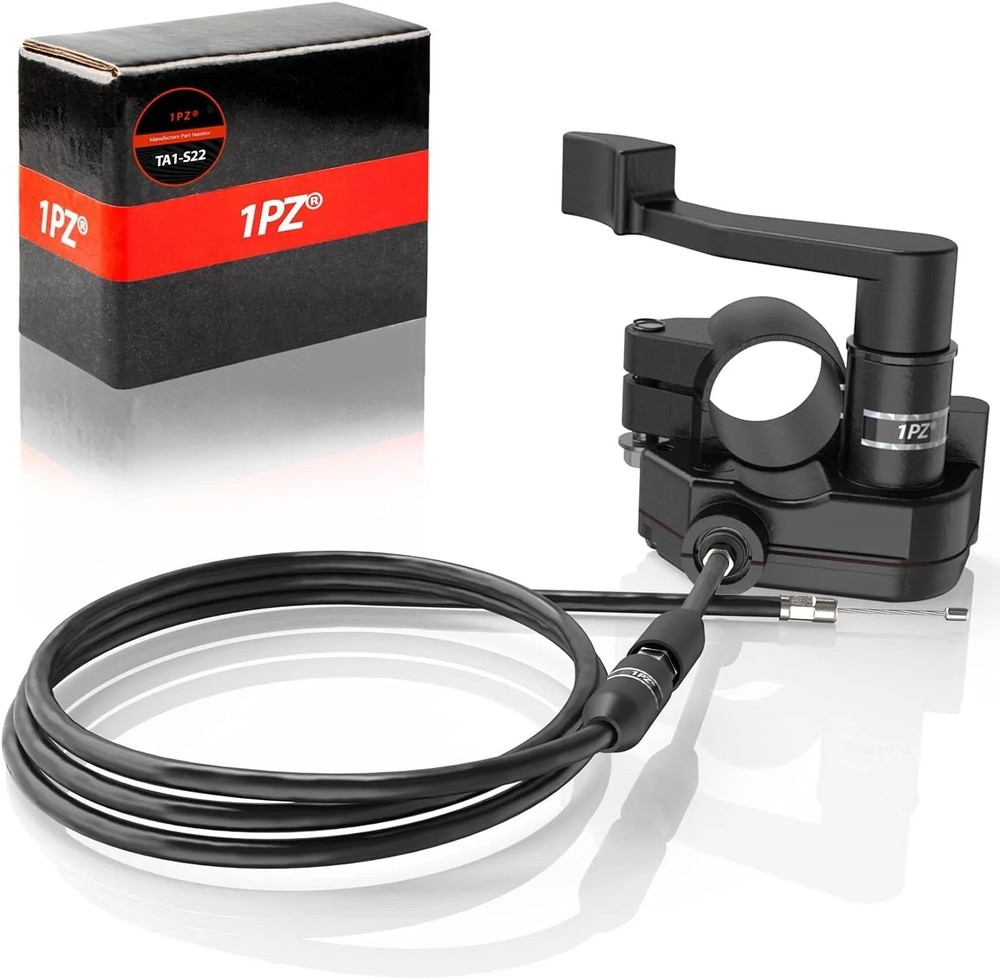 1PZ TA1-S22 Heavy Duty 7/8» 22mm Thumb Throttle Cable Accelerator Handle Assemb