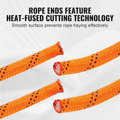 Double Braided Polyester Rope, 3/4 in X 220 Ft, 24 Strands, 20000 LBS Breaking S