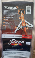 NEW Rage Crossbow X 2-Blade 100 Grain .035″ Stainless Steel Blades (3 per Pack)