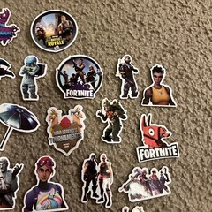 Mix 50 PCs Fortnite PC Epic Game Luggage Notebook Sticker-Lot A