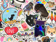 1000 Random Wholesale Shiny Stickers Lot Holographic Pack Reflective Holo Decals