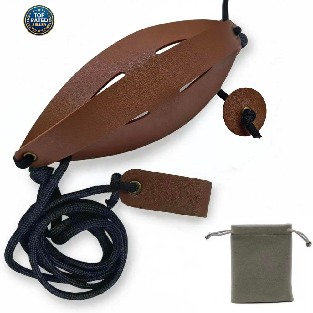 Shepherd Sling Durable Leather Rock Throwing Slingshot Long Distance Launcher