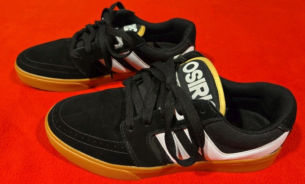Vtg Osiris Lumin Black Skateboard Shoes Men’s Size 9.5 Great Condition