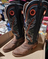 Tony Lama Buckaroo Cowboy Boots 10.5 D