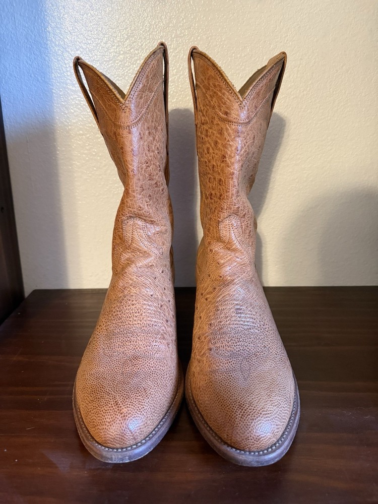 Tecovas the Jasper in Scotch 10D Full Smooth Ostrich Leather Boot
